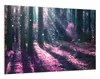 Wallario Wandbild Fantasie im Wald - Pinke Blumen in der Produktbild-Vorschau 2
