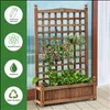 COSTWAY Blumenkasten mit Rankgitter, Pflanzkasten Holz, Produktbild-Vorschau 5