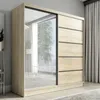 Schwebetürenschrank, 2-türig Schrank mit Spiegel NERO 2 200 Produktbild-Vorschau 1