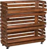 STOLMAK Drewniana Skrzynka na Owoce na Kółkach 77x79x30 cm Podgląd zdjęcia produktu 5