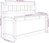 vidaXL Sitzbank 110x41x76,5 cm Massivholz Kiefer -  Produktbild-Vorschau 10