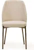 Weiße Edle Esszimmer Gruppe Designer Edelstahl Tisch  x6 Produktbild-Vorschau 5