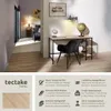 A desk and chair set in a room, with additional marketing text and product details. Produktbild-Vorschau
