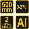 Vorel Gebäude-Winkelmesser 500Mm Produktbild-Vorschau 6
