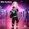 Tuta da ginnastica anni '80 e '90 - Tuta da jogging neon da Anteprima dell’immagine prodotto 3