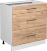 Mobiletto base per cucina Vicco Fame-Line Rovere dorato 80 Anteprima dell’immagine prodotto 1