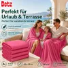 Betz 4 Stück Luxus Fleecedecken 130x170 cm Kuscheldecken  Produktbild-Vorschau 7