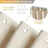 Beige/Cremefarbener Duschvorhang aus Stoff, 180 x 180 cm – Produktbild-Vorschau 3