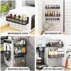 Magnetische Gewürzregal für Kühlschrank, 3er Küchenregal Produktbild-Vorschau 6