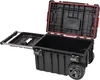 An open black rolling toolbox with a red gasket around the lid, shown against a white background. Voir les images du produit