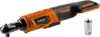 A cordless ratchet tool and a socket adapter are shown against a white background. Podgląd zdjęcia produktu