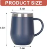 Izolovaný hrnek na kávu s uchem, 340 ml, nerezový izolovaný Náhled obrázku produktu 4
