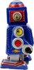 Roboter kleiner Weltraum Roboter blau Blechroboter Produktbild-Vorschau 4