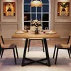 Tavolo da pranzo 80x80 cm, struttura in metallo nero e Anteprima dell’immagine prodotto 4