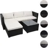 Poly-Rattan Garnitur HWC-F57, Balkon-/Garten-/Lounge-Set Produktbild-Vorschau 7