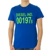 Stylisches Herren Kurzarm-T-Shirt in Blau mit Print & Produktbild-Vorschau 12