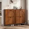 Armoire à chaussures Merax avec 4 portes battantes et 8 Voir les images du produit 1
