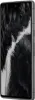 A side view of a smartphone with a black and white feather-like wallpaper. Produktbild-Vorschau