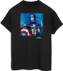 Captain America - T-Shirt für Herren BI447 (XL) (Schwarz) Produktbild-Vorschau 1