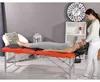Massageliege 3 Zonen Aluminium Schwarz/Orange Therapiebank Produktbild-Vorschau 2