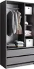 Vicco Kleiderschrank Elmo, 100 x 200 cm mit 2 Schubladen, Produktbild-Vorschau 7