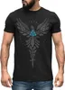 Herren T-Shirt Rabe Munin Raven Odin Valknut Valhalla Produktbild-Vorschau 1