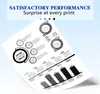 A tilted infographic with charts and text on a light blue and white background. Produktbild-Vorschau