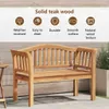 vidaXL Lavice hnědá 120 x 53,5 x 85 cm masivní teakové Náhled obrázku produktu 4