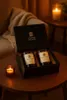 Edles Geschenk-Set: zwei schwarze Lounge-Geurkerzen in luxuriöser Box – stilvoll schenken Produktbild-Vorschau