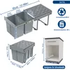 UISEBRT Trieuse de déchets encastrable Système de tri des Voir les images du produit 2