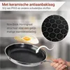 Lot de 3 poêles Glissimo en acier inoxydable et céramique, Voir les images du produit 3