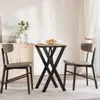 vidaXL Stół do jadalni X-frame 50x50x75 cm z litego drewna Podgląd zdjęcia produktu 3