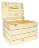 Holztruhe Natur mit Deckel  48 x 36 x 27cm Produktbild-Vorschau 5