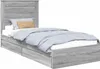 Aufbewahrungsbett Graues Sonoma 75 x 190 cm Holzwerkstoff Produktbild-Vorschau 1