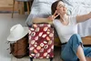 MuchoWow® Koffer Handgepäck Trolley Rollkoffer Kleine Produktbild-Vorschau 2