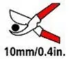 Felco 300, Kovadlina, Červená, Šedá, 190 mm, 1 cm, 125 g Náhled obrázku produktu 5