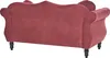 BELIANI 2-Sitzer Sofa Dunkelrot Gepolstert Gesteppt mit Produktbild-Vorschau 6