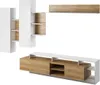 A modern modular shelving and media unit set, displayed against a white background. Produktbild-Vorschau
