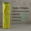 BigDean 5 Rollen Gelber Sack, Gelbe Säcke mit praktischem Produktbild-Vorschau 2