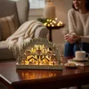 1.01 Holz Schwibbogen Markt mit LED Beleuchtung - ca. 45 x Produktbild-Vorschau 2