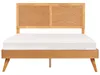BELIANI Bett Braune Esche Holzoptik MDF-Platte mit Produktbild-Vorschau 5
