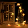 2m Halloween Kürbis Lichterkette LED Batteriebetriebene Produktbild-Vorschau 5