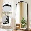 Ganzkörperspiegel Bogen 76 x 165 cm Schwarz Vintage Rahmen Produktbild-Vorschau 5