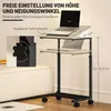 HOMCOM Beistelltisch in C-Form, Höhenverstellbarer Produktbild-Vorschau 4