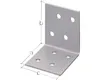 Winkelverbinder 40 x 40 x 40 mm, weiß Produktbild-Vorschau 2