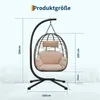 Hängesessel mit Gestell für Outdoor & Indoor,Polster & Produktbild-Vorschau 6