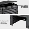 Wiltec Composteur de jardin 300 l – 61 x 61 x 82 cm – en Voir les images du produit 6