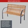Gartenbank PX-GB-1 Practixx - 2-Sitzer Bank | 120cm Länge | Produktbild-Vorschau 2