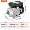 VEVOR 0,55 kW Elektromotor 1400 U/min, AC 220–240 V, 4,5 A, Produktbild-Vorschau 7