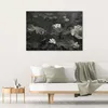 Leinwandbild Vintage-Seerosen 100x70 Feeby Grün bild für Produktbild-Vorschau 2